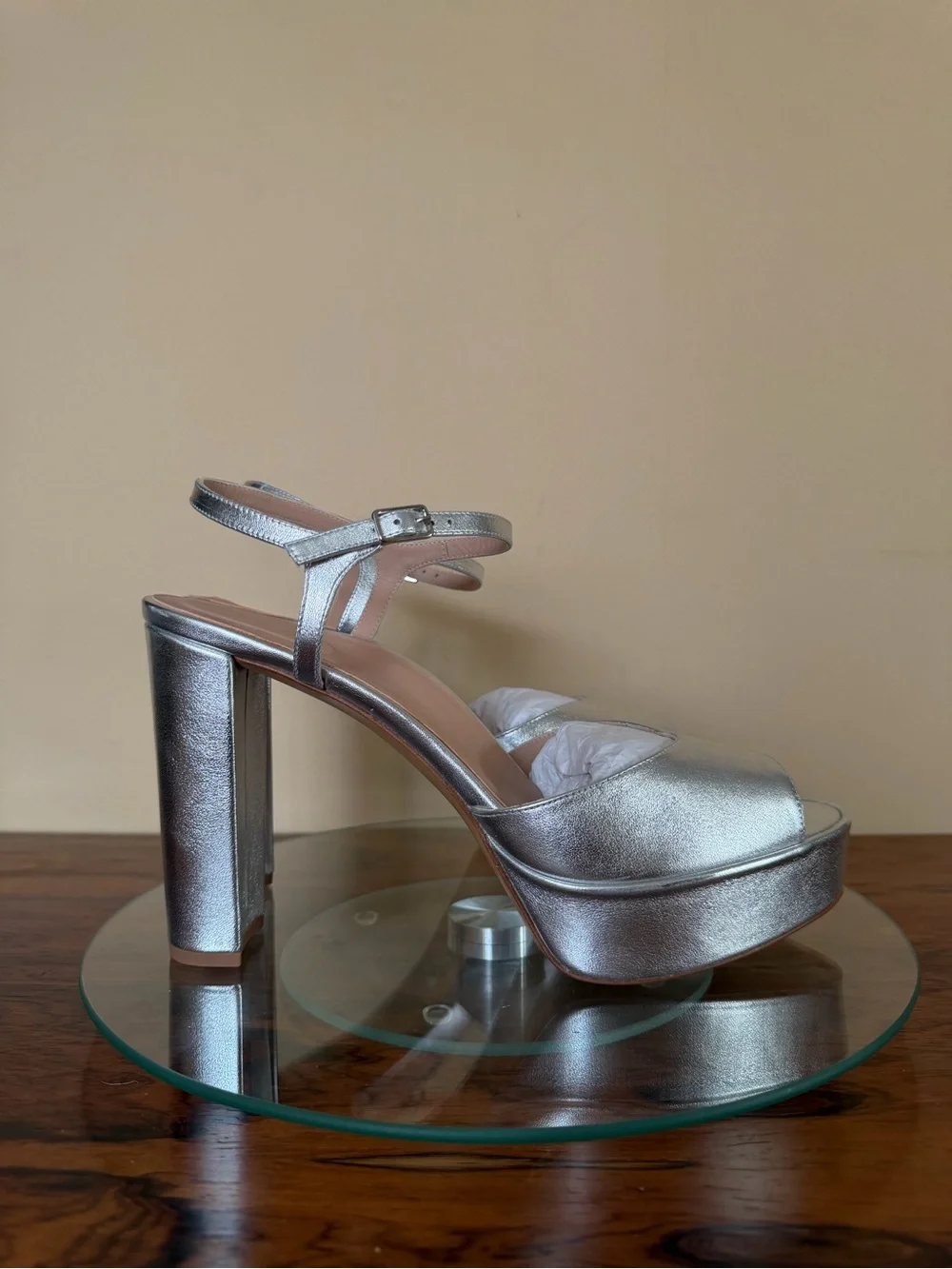 Inez Camilla heels in silver size 10.5 M